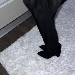 Charlotte Russe Black Heeled Boots Size 9